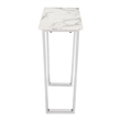 ZUO Atlas Console Table in Stone and Stainless Steel