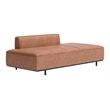 ZUO Confection Modern Polyurethane Upholstered Sofa in Brown/Black