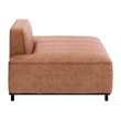 ZUO Confection Modern Polyurethane Upholstered Sofa in Brown/Black
