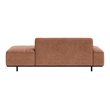 ZUO Confection Modern Polyurethane Upholstered Sofa in Brown/Black