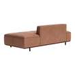 ZUO Confection Modern Polyurethane Upholstered Sofa in Brown/Black