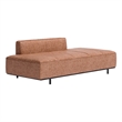 ZUO Confection Modern Polyurethane Upholstered Sofa in Brown/Black