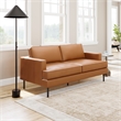 ZUO Decade Modern Polyurethane Upholstered Sofa in Brown/Black