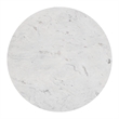ZUO Fullerton Natural Marble Top Round Dining Table in White & Gold