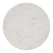 ZUO Ithaca Marble Top Round Dining Table in White and Gold