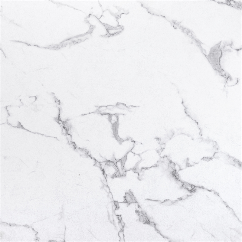 ZUO Amiens MDF Laminate Top with Marble Print Dining Table in White