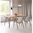 ZUO Perpignan Engineered Wood Top Dining Table in Brown