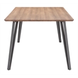 ZUO Perpignan Engineered Wood Top Dining Table in Brown