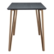 ZUO Deus Modern Style Steel and MDF Counter Table in Black