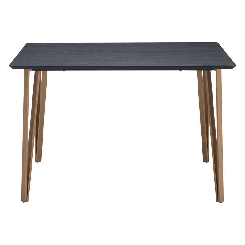 ZUO Deus Modern Style Steel and MDF Counter Table in Black
