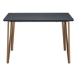 ZUO Deus Modern Style Steel and MDF Counter Table in Black