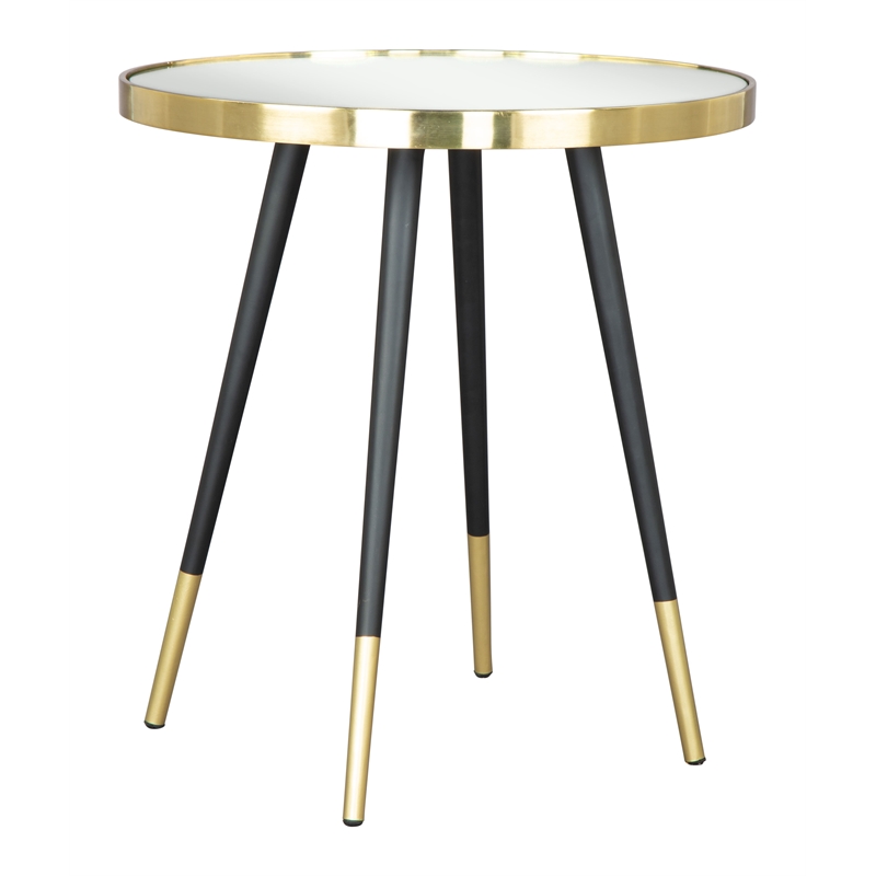Particle Side Table Gold & Black