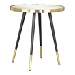 Particle Side Table Gold & Black