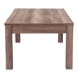 ZUO Bonker 3-in-1 Engineered Wood Rectangular Table in Brown