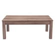 ZUO Bonker 3-in-1 Engineered Wood Rectangular Table in Brown