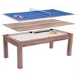 ZUO Bonker 3-in-1 Engineered Wood Rectangular Table in Brown