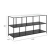 ZUO Singularity Marble Top Rectangular Console Table in White & Black