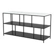 ZUO Singularity Marble Top Rectangular Console Table in White & Black