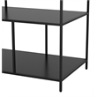 ZUO Singularity Marble Top Rectangular Console Table in White & Black