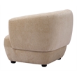 ZUO Bekker Velvet Upholstered Accent Chair in Golden Beige