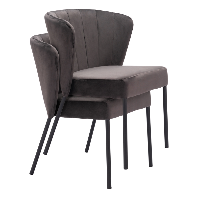 Aimee Dining Chair (Set of 2) Gray
