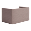 ZUO Trippel Soft Velvet Fabric Upholstered Loveseat in Taupe