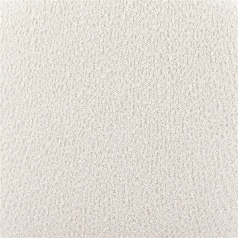 ZUO Pilka Shearling Fabric Upholstered Swivel Chair in White