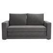 ZUO Jide Fabric-Wrapped Wood Frame Sleeper Sofa in Gray