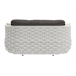 ZUO Coral Reef Powder Coated Aluminum Frame Loveseat in Gray