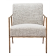 ZUO Norrebro Boucle Style Fabric Upholstered Accent Chair in Beige Frost