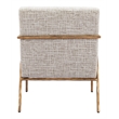 ZUO Norrebro Boucle Style Fabric Upholstered Accent Chair in Beige Frost