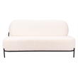ZUO Arendal Steel Frame and Fabric Upholstered Sofa in Vanilla