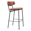 Charon Barstool (Set of 2) Vintage Brown