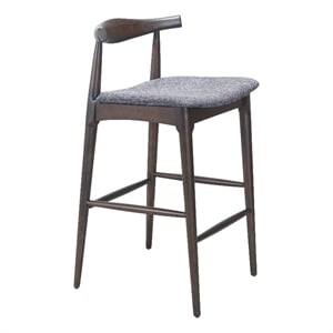 Tuzka Barstool (Set of 2) Gray & Espresso
