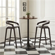Troy Barstool (Set of 2) Dove Gray & Espresso