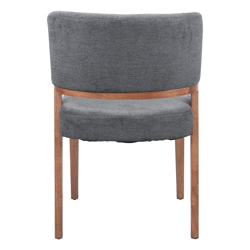Sunobu Dining Chair (Set of 2) Azure Gray & Walnut