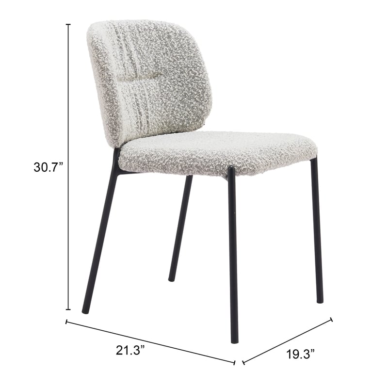 Plat Dining Chair (Set of 2) Gray