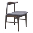 Tuzka Dining Chair (Set of 2) Gray & Espresso