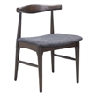 Tuzka Dining Chair (Set of 2) Gray & Espresso
