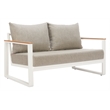 Welt Outdoor Collection Sofa Taupe & White