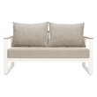 Welt Outdoor Collection Sofa Taupe & White