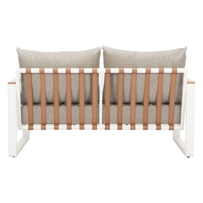 Welt Outdoor Collection Sofa Taupe & White