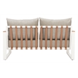 Welt Outdoor Collection Sofa Taupe & White