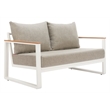 Welt Outdoor Collection Sofa Taupe & White