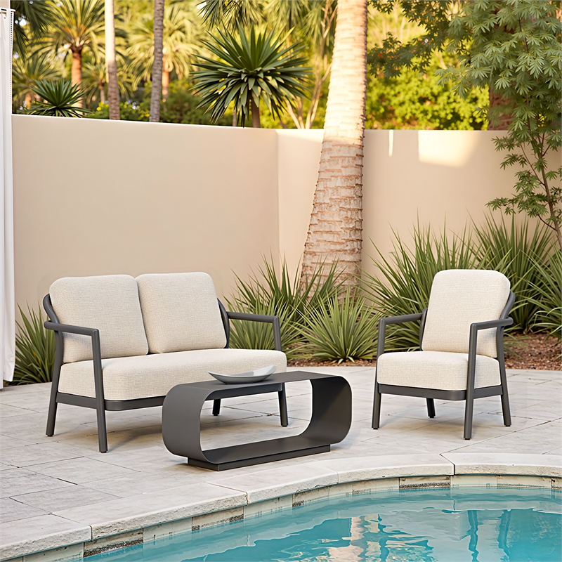 Rein Loveseat Beige Indoor