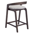 Troy Counter Stool (Set of 2) Dove Gray & Espresso