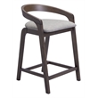 Troy Counter Stool (Set of 2) Dove Gray & Espresso
