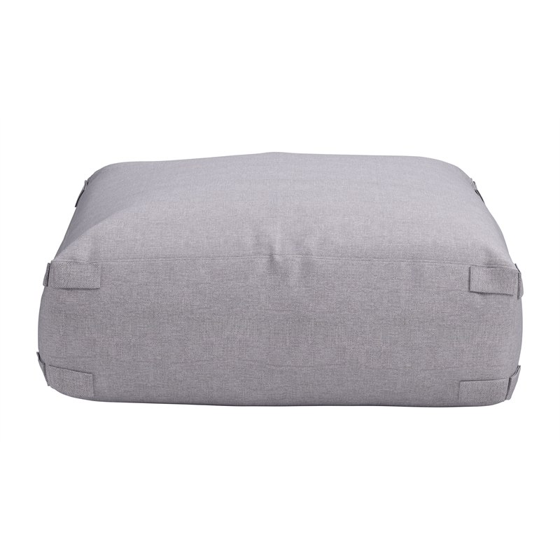 Luanda Outdoor Collection Ottoman Gray