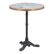 ZUO Gazebo Cast Aluminum Frame Bistro Table in Multi-Color