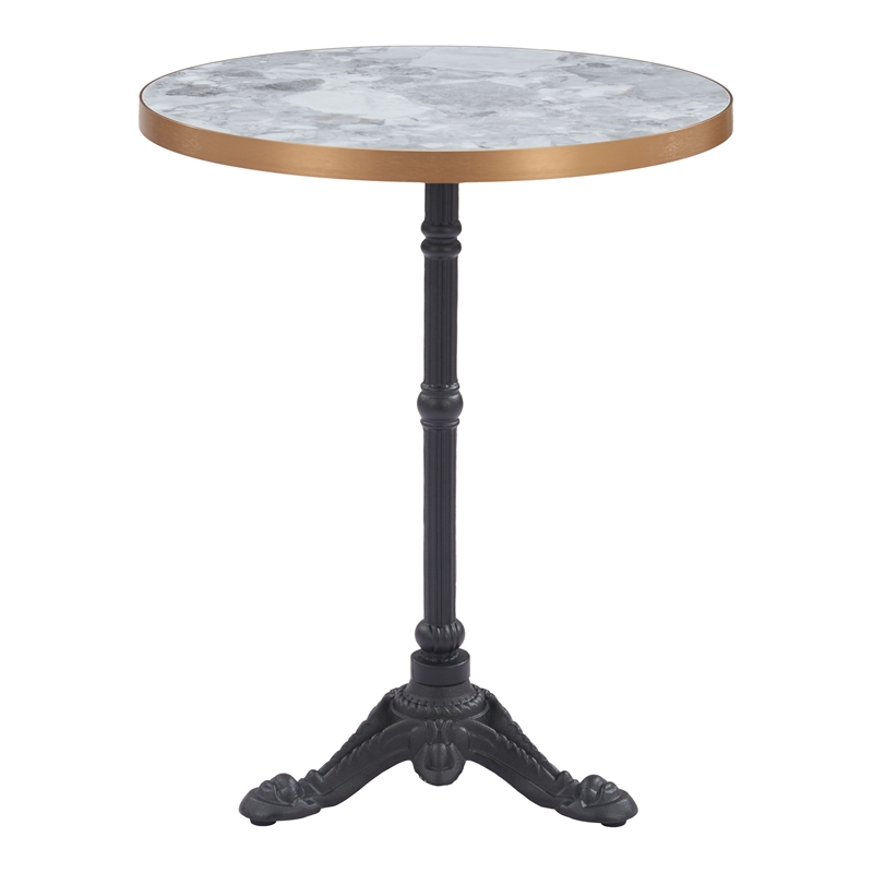 ZUO Gazebo Cast Aluminum Frame Bistro Table in Multi-Color